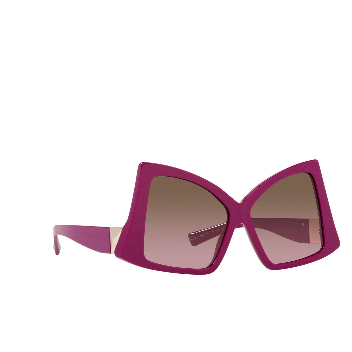 Valentino VA4091 Sunglasses 501714 Fuxia - three-quarters view