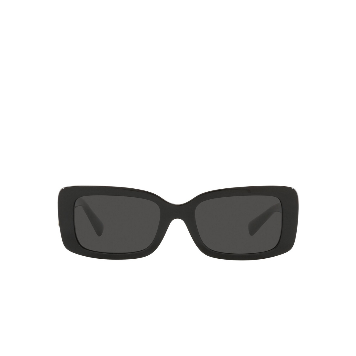 Valentino® Rectangle Sunglasses: VA4108 color Black 500187 - front view.