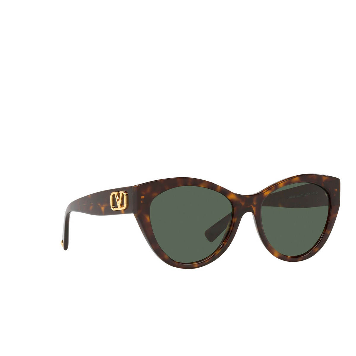 Valentino® Cat-eye Sunglasses: VA4109 color Havana 500271 - three-quarters view.