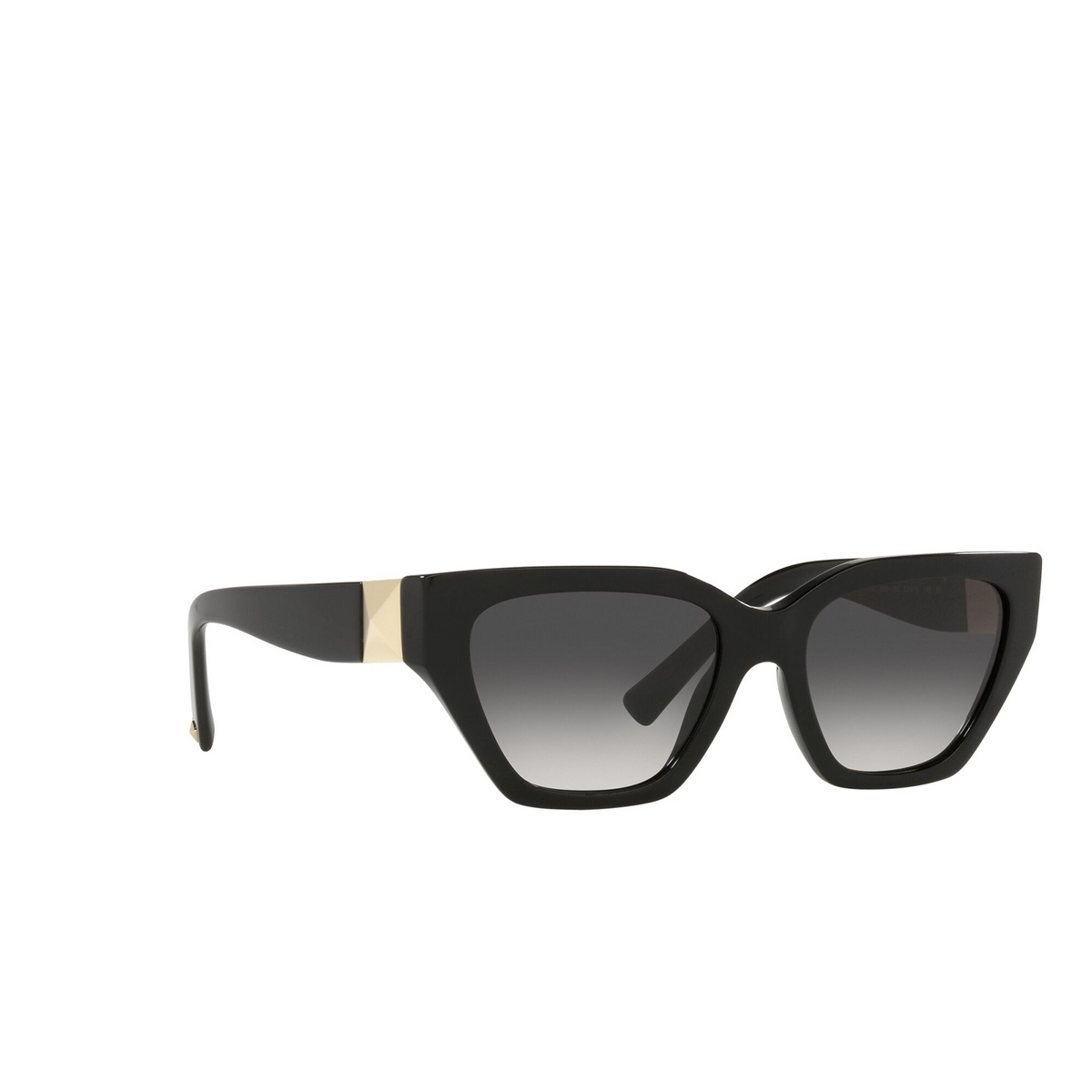 Valentino VA4110 Sunglasses 50018G Black - three-quarters view
