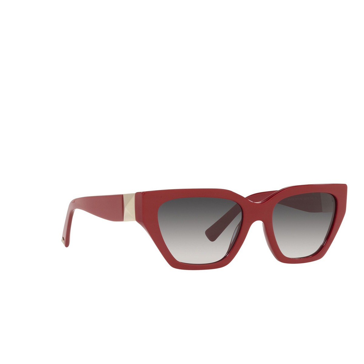 Valentino® Irregular Sunglasses: VA4110 color Red 51108G - three-quarters view.