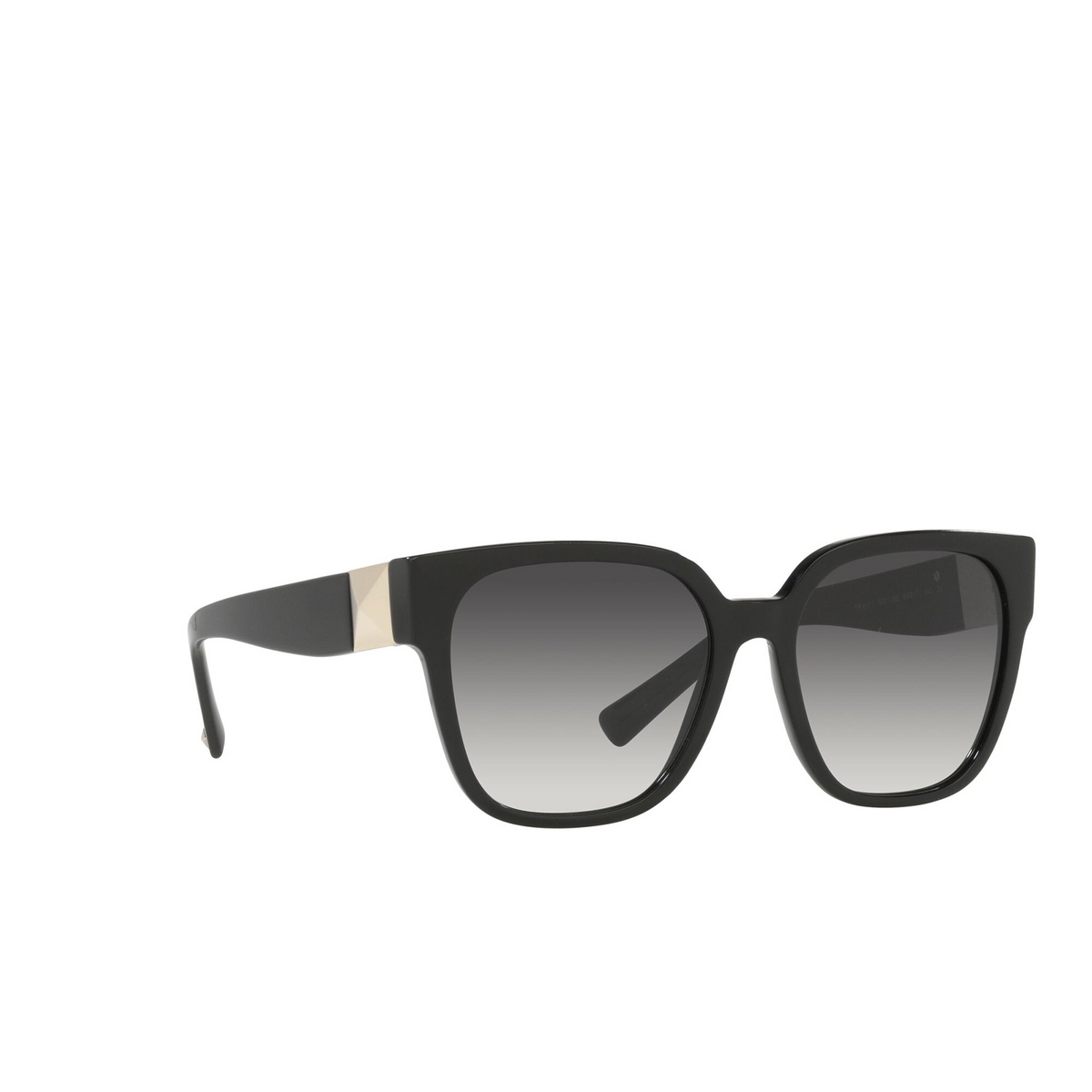 Valentino VA4111 Sunglasses 50018G Black - three-quarters view
