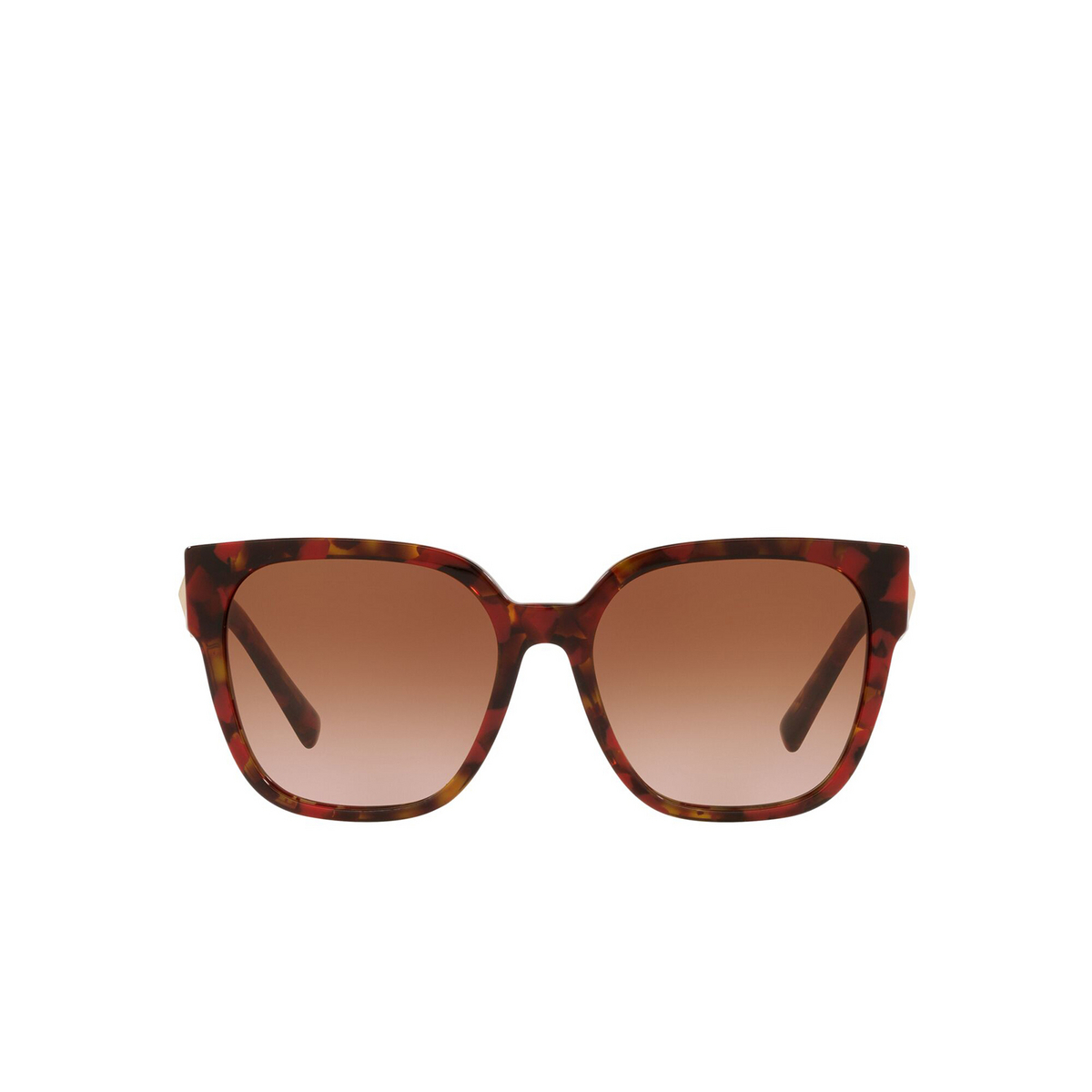Valentino® Square Sunglasses: VA4111 color Red Havana 519413 - front view.