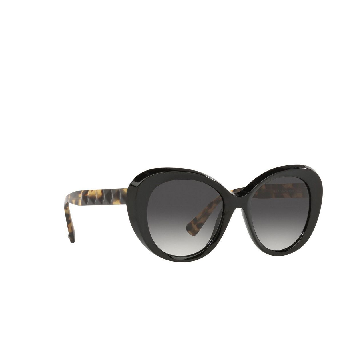 Valentino® Butterfly Sunglasses: VA4113 color Black 50018G - three-quarters view.