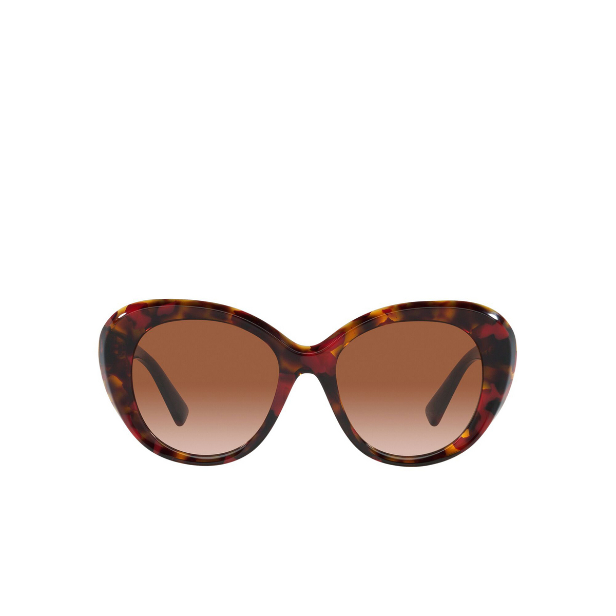 Valentino® Butterfly Sunglasses: VA4113 color Red Havana 518913 - front view.