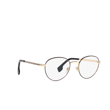 Versace VE1279 Eyeglasses 1480 bordeaux / gold - three-quarters view