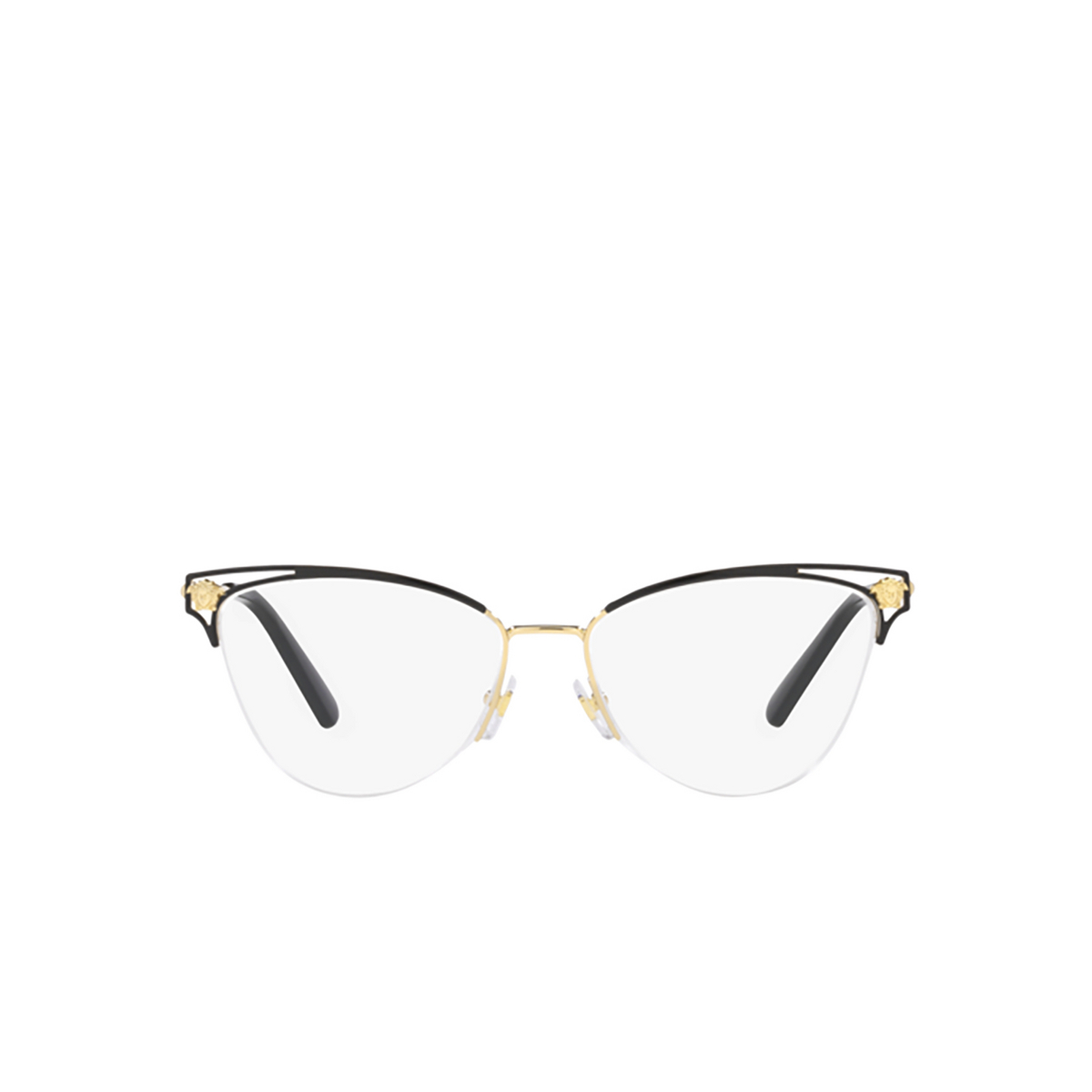 Versace VE1280 Eyeglasses 1433 Gold / Black - front view