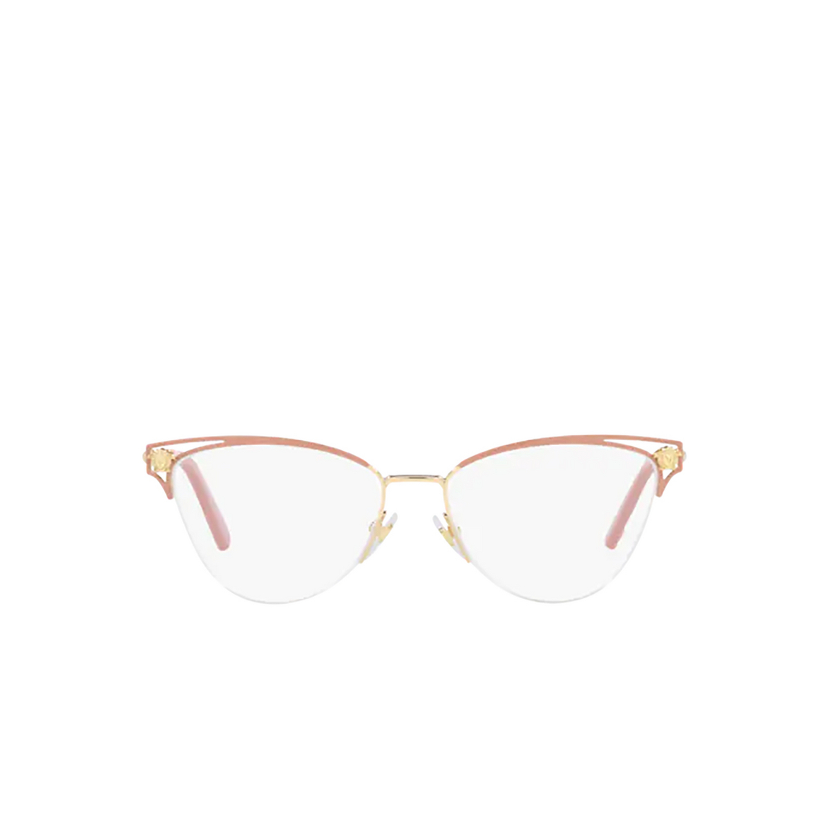 Versace VE1280 Eyeglasses 1481 Gold / Pink - front view