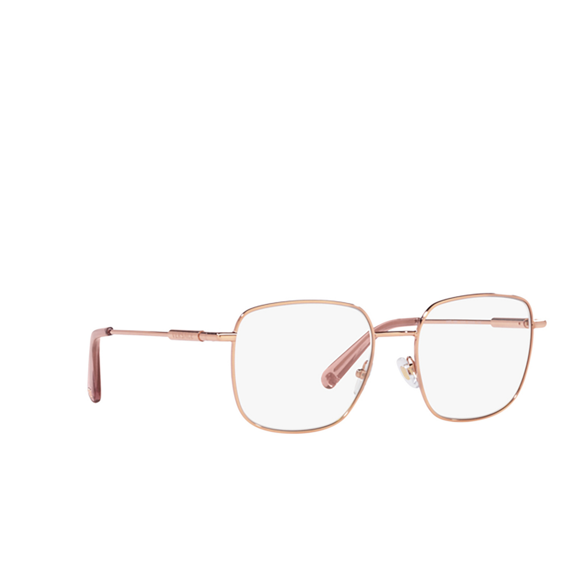 Versace VE1281 Eyeglasses 1412 Rose Gold - three-quarters view