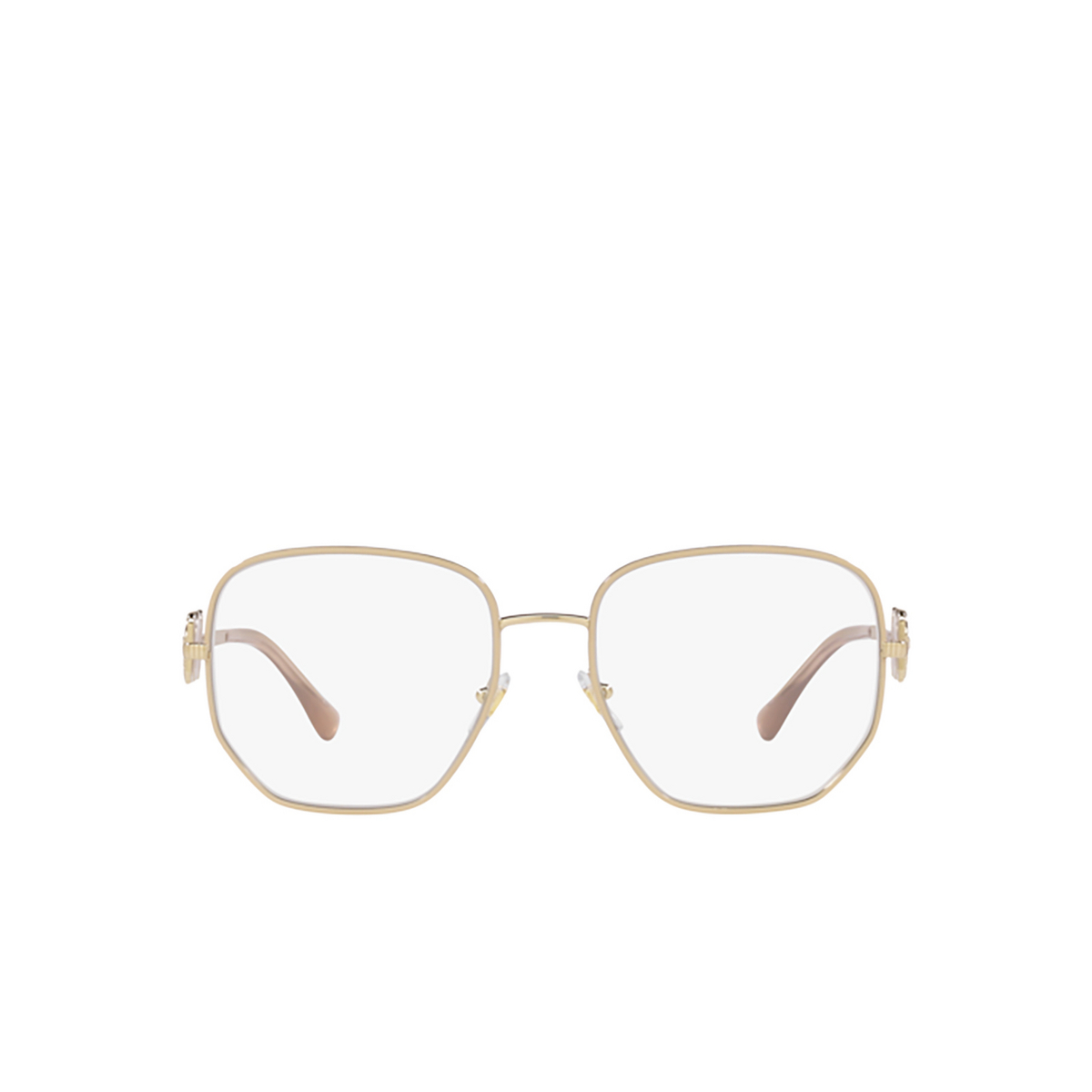 Versace VE1283 Eyeglasses 1476 Beige / Pale Gold - front view