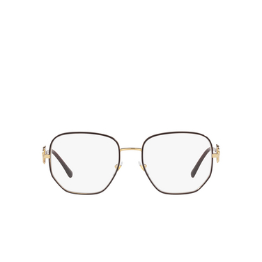 Lunettes de vue Versace VE1283 1480 bordeaux / gold - Vue de face