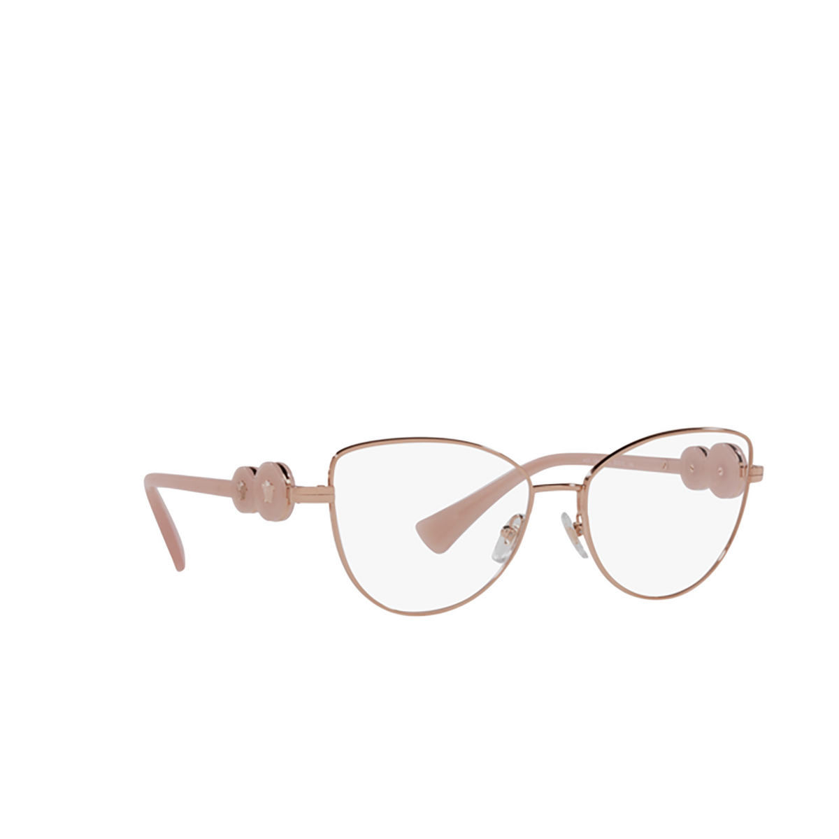 Versace VE1284 Eyeglasses 1412 Rose Gold - three-quarters view