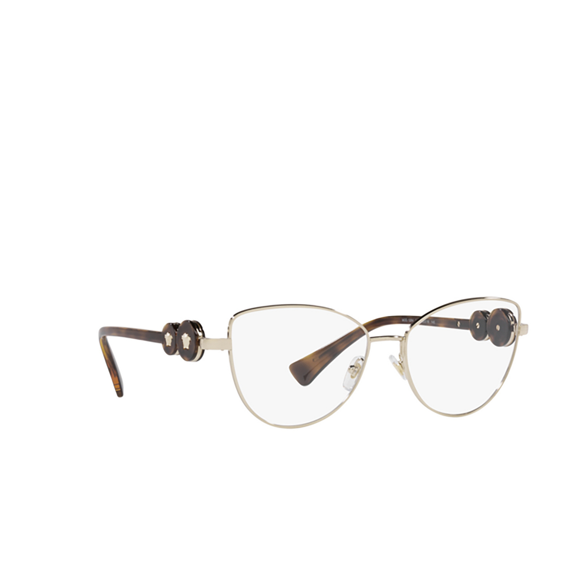 Versace VE1284 Eyeglasses 1489 Light Gold - three-quarters view