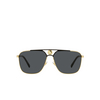 Versace VE2238 Sonnenbrillen 143687 gold / matte black - Produkt-Miniaturansicht 1/4