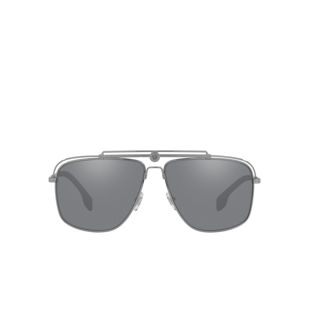 Versace® Square Sunglasses: VE2242 color Gunmetal 10016G - front view.