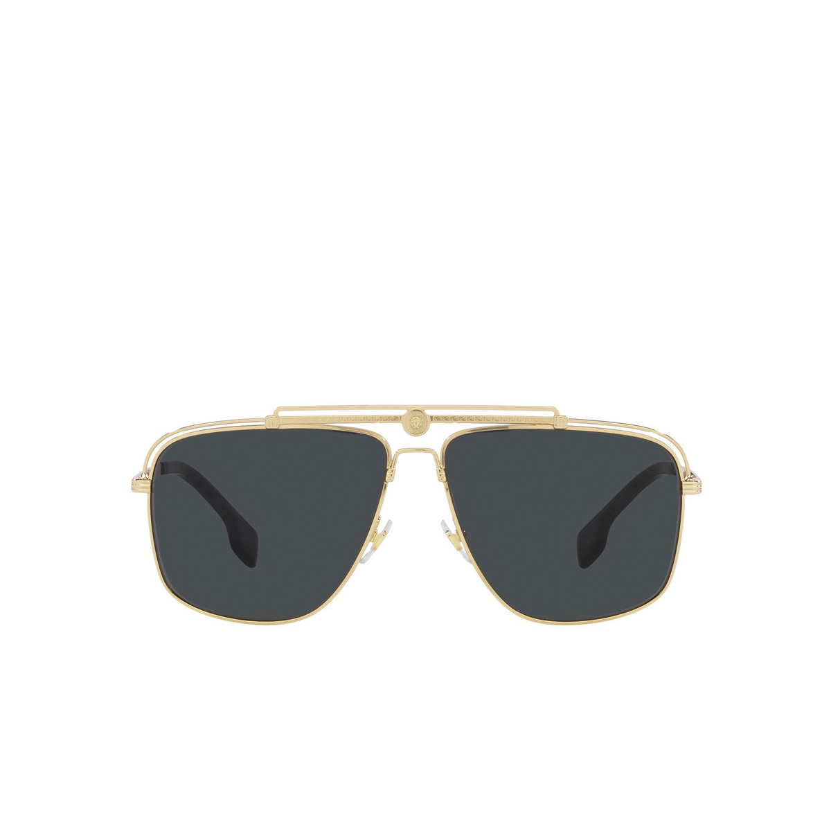 Versace® Square Sunglasses: VE2242 color Gold 100287 - front view.