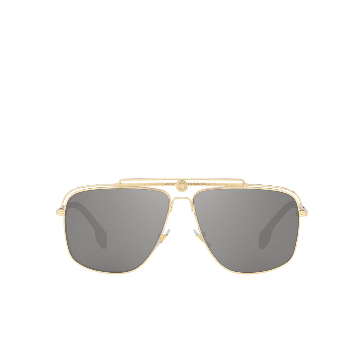 Versace® Square Sunglasses: VE2242 color 12526G Pale Gold - front view