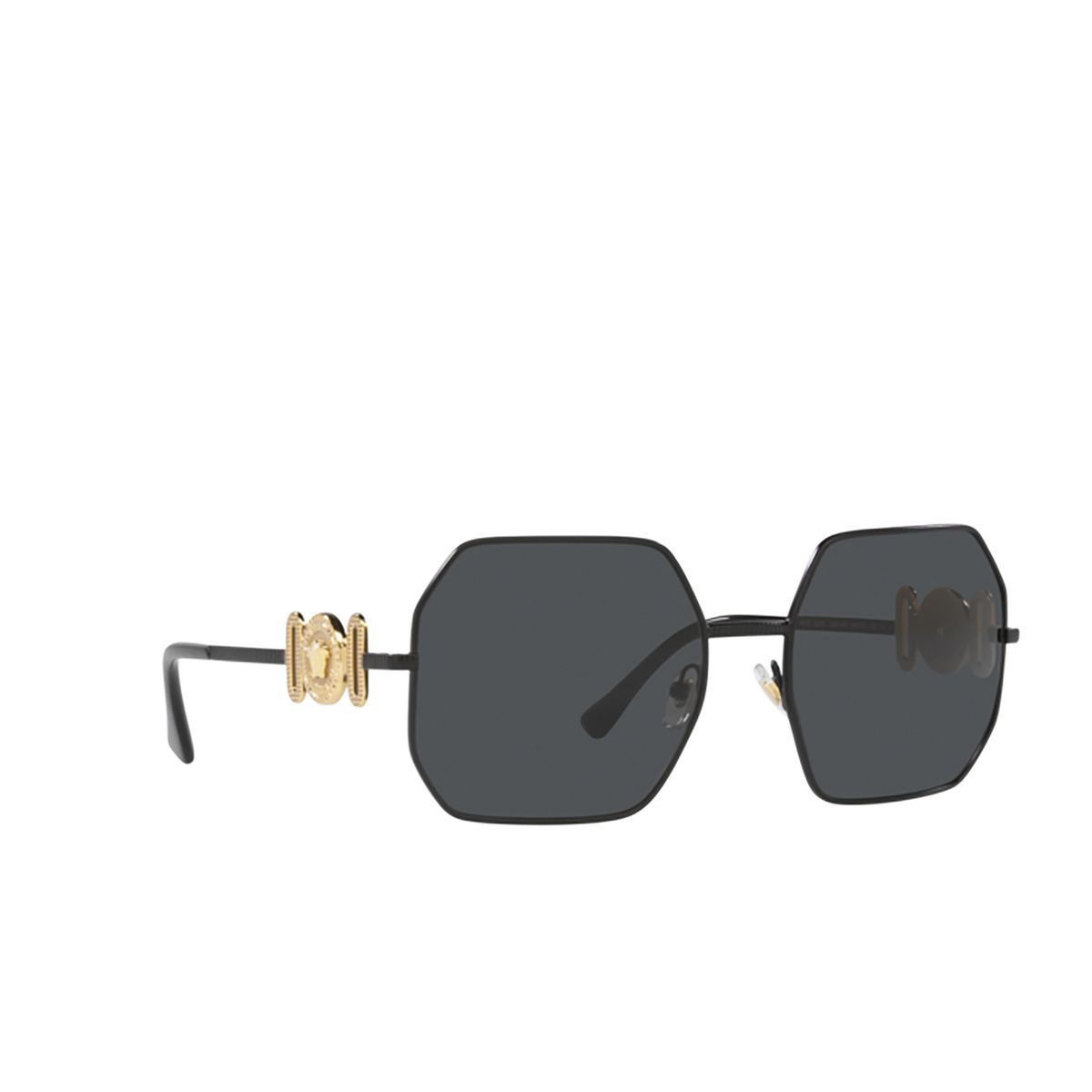 Versace VE2248 Sunglasses 126187 Matte Black - three-quarters view