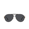 Versace VE2249 Sunglasses 126187 matte black - product thumbnail 1/4