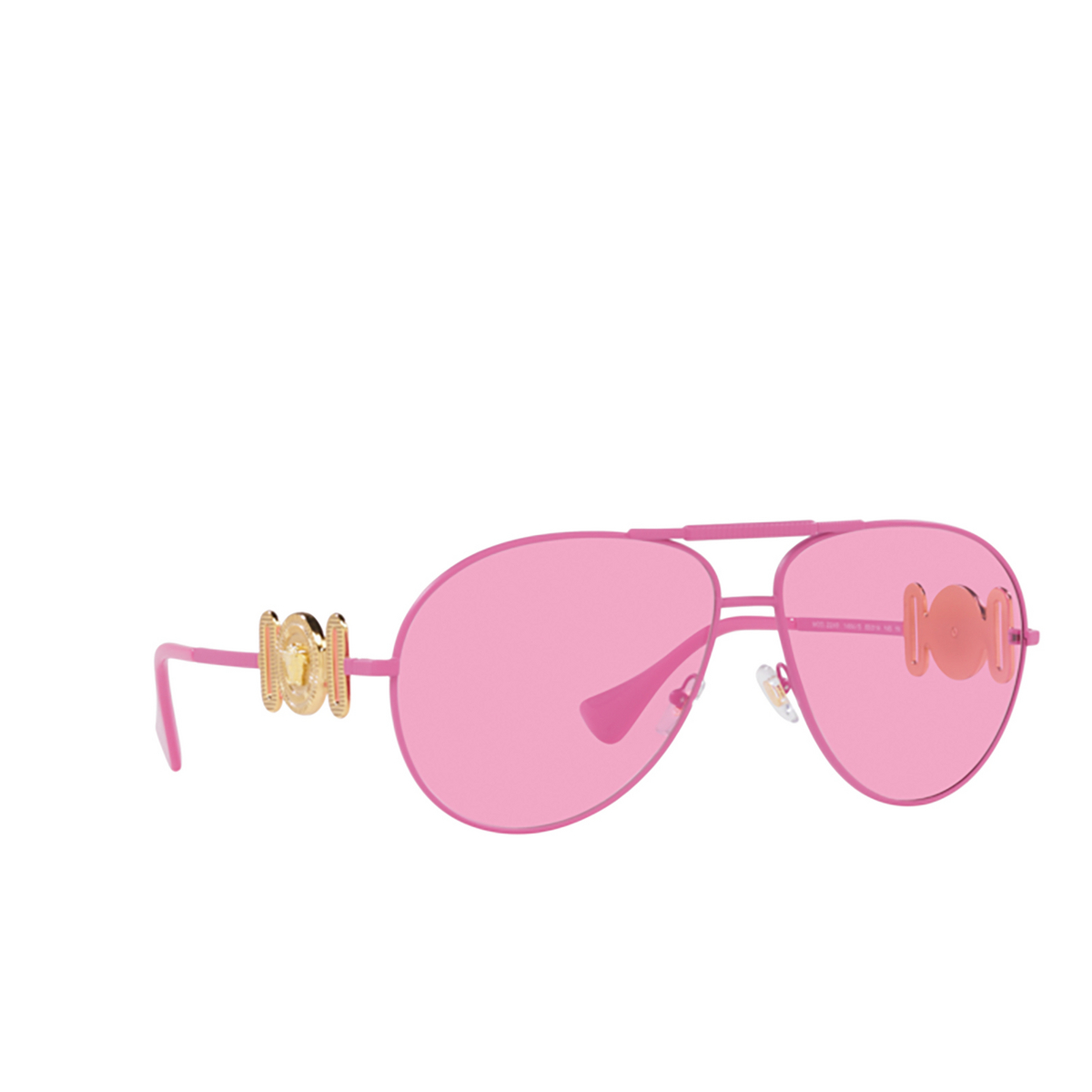 Versace VE2249 Sunglasses 1484/5 Matte Pink - three-quarters view