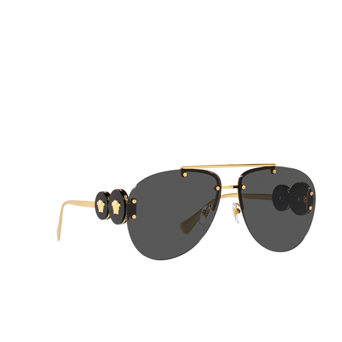 Versace VE2250 Sunglasses 100287 Gold - three-quarters view