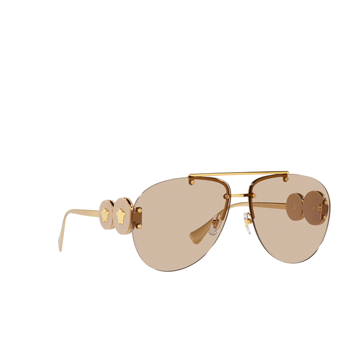Versace VE2250 Sunglasses 148693 Gold - three-quarters view