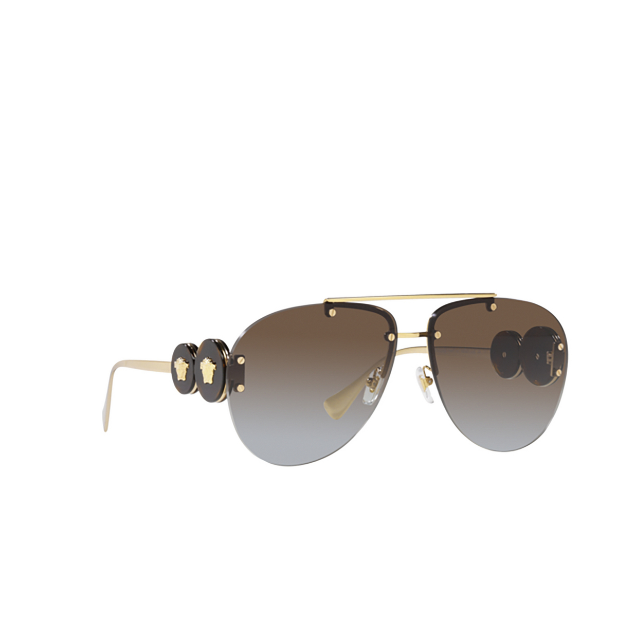 Versace VE2250 Sunglasses 148889 Gold - three-quarters view