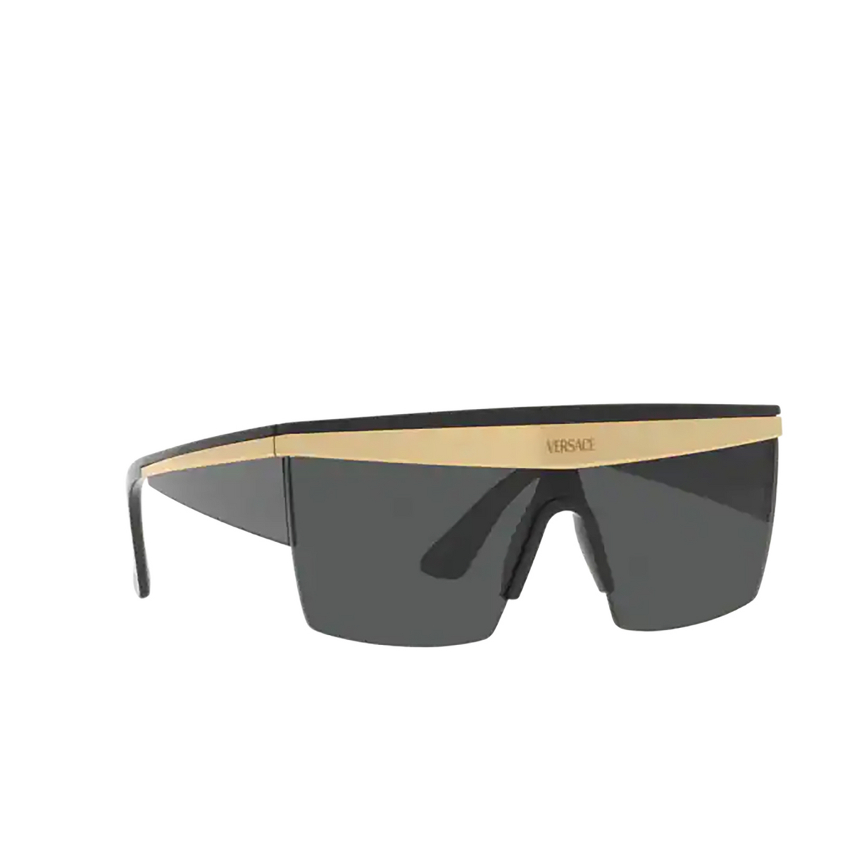 Versace VE2254 Sunglasses 100287 Black - three-quarters view