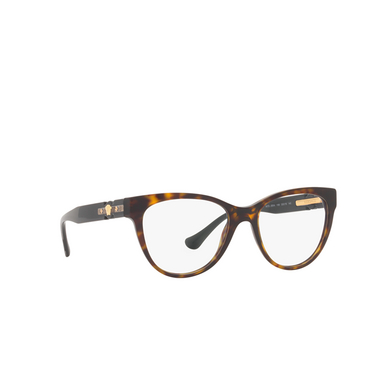 Versace VE3304 Eyeglasses 108 havana - three-quarters view