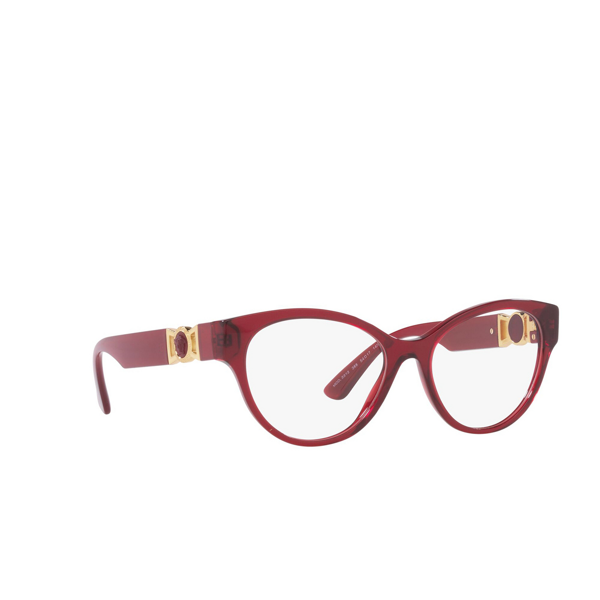Versace VE3313 Eyeglasses 388 Red Transparent - product thumbnail 2/4