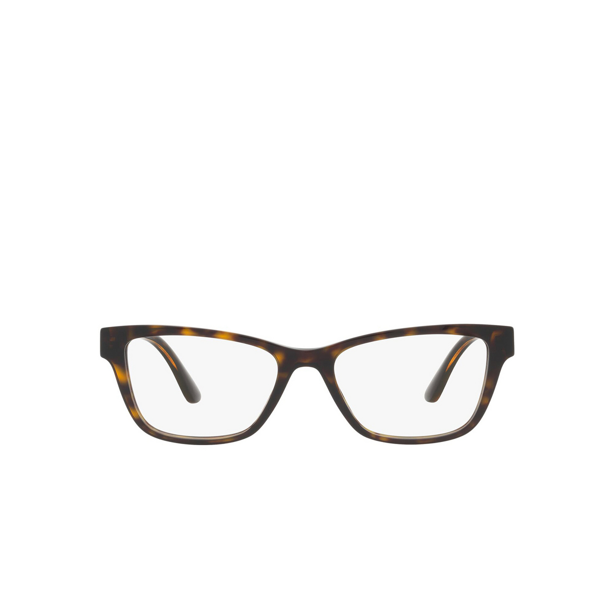 Versace® Square Eyeglasses: VE3316 color Havana 108 - front view.