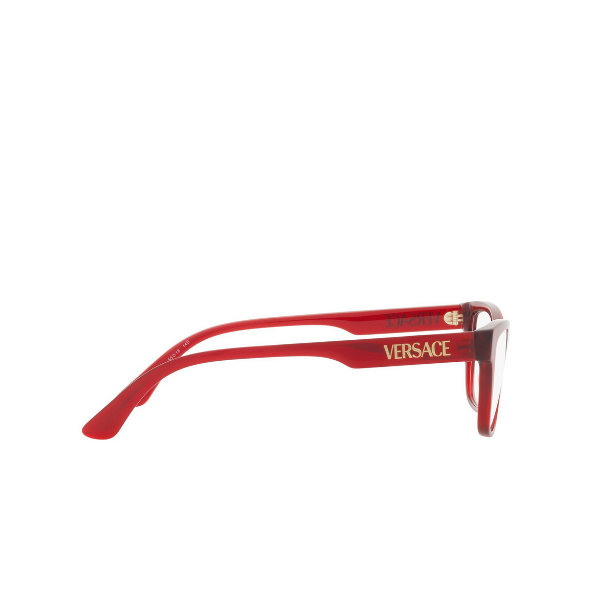 Occhiali da vista Versace VE3316 388 Transparent Red - anteprima prodotto 3/4