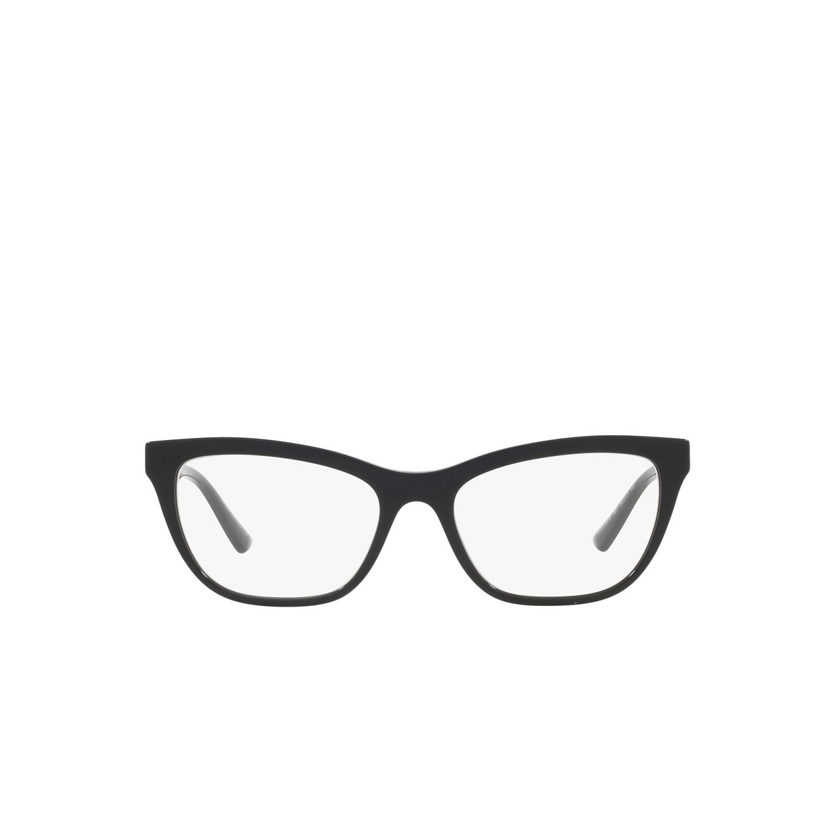 Versace® Cat-eye Eyeglasses: VE3318 color Black GB1 - front view.