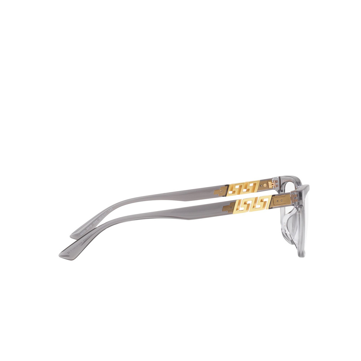Versace VE3319 Eyeglasses 593 Transparent Grey - 3/4
