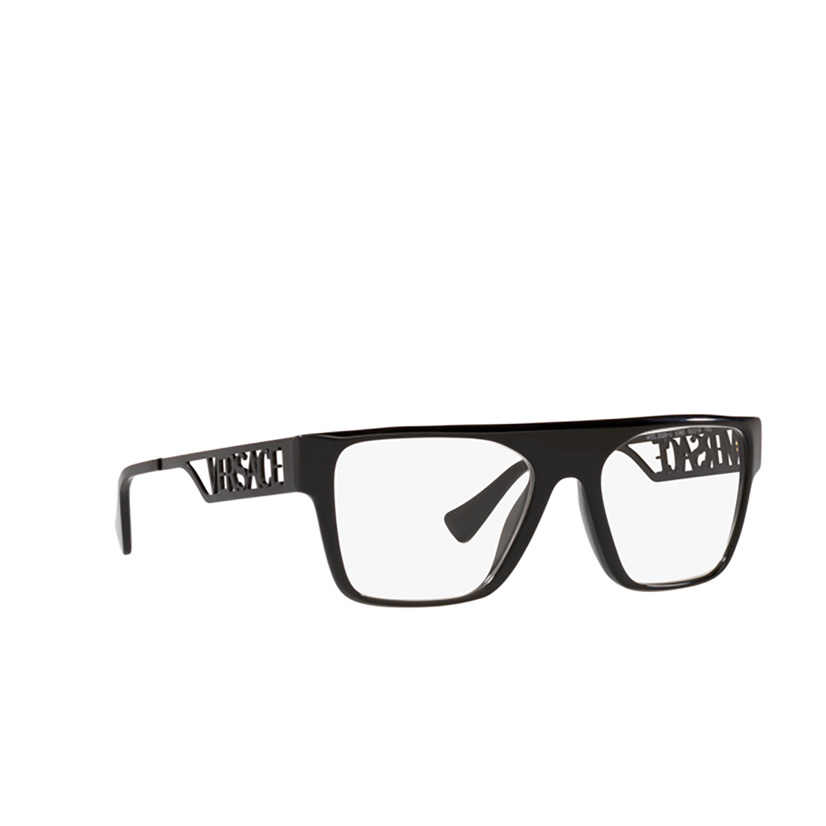 Versace VE3326U Eyeglasses 5380 Black - three-quarters view