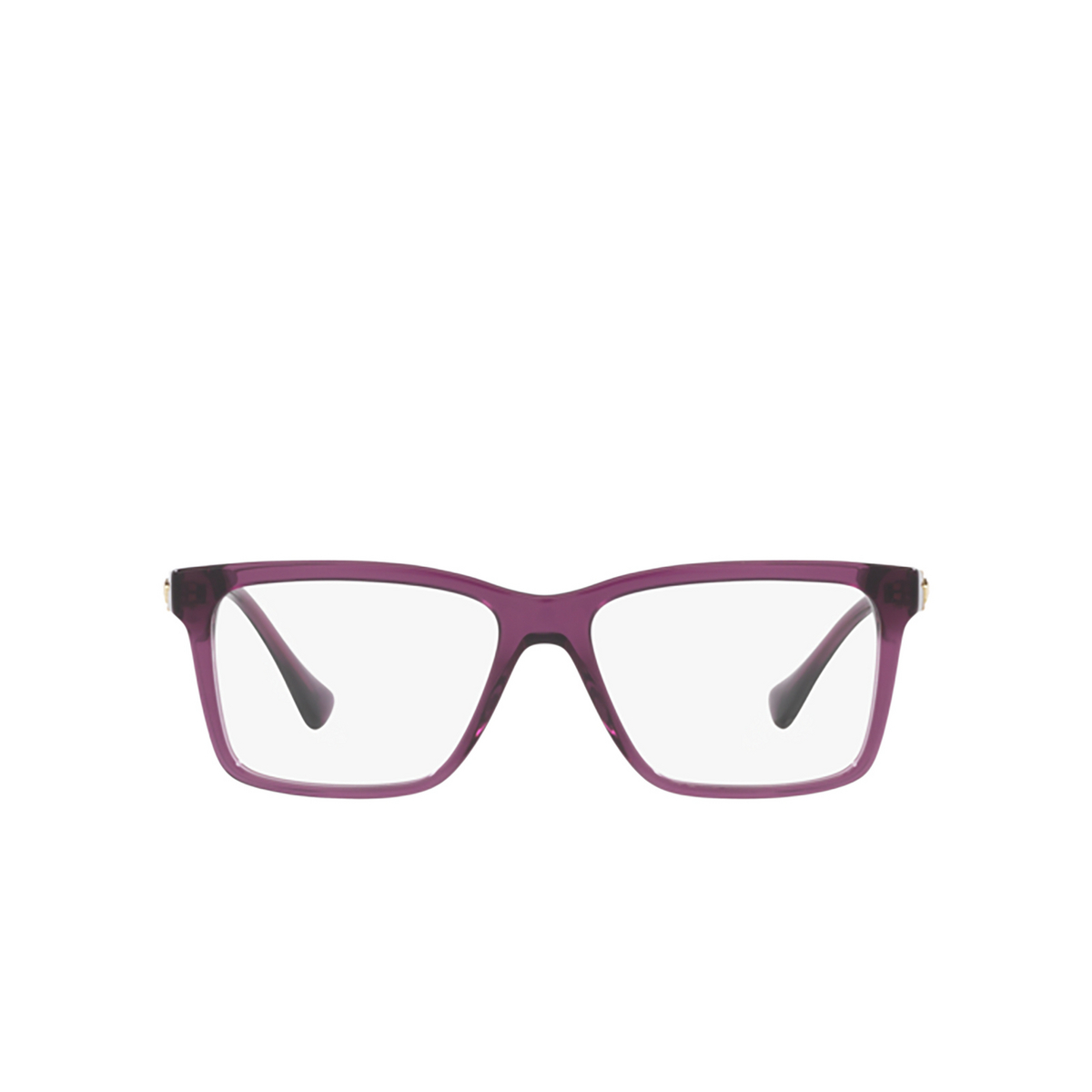 Versace VE3328 Eyeglasses 5390 Transparent Plum - front view