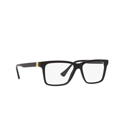 Versace VE3328 Eyeglasses gb1 black - three-quarters view