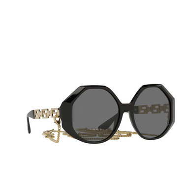 Versace VE4395 Sunglasses 534587 black - three-quarters view