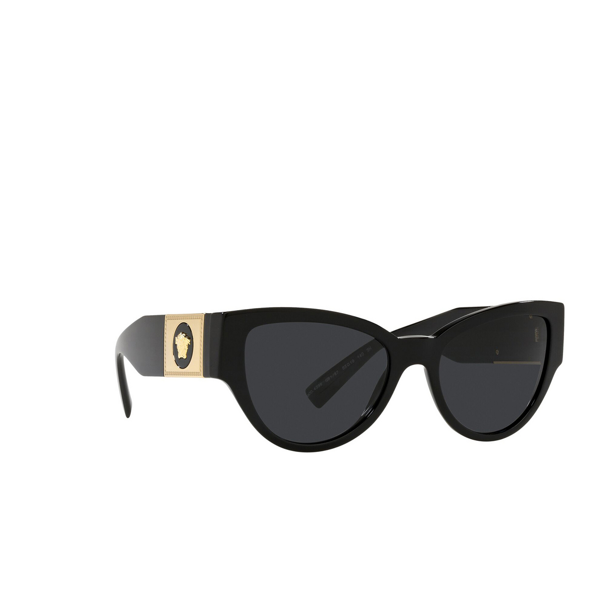 Versace VE4398 Sunglasses GB1/87 Black - three-quarters view