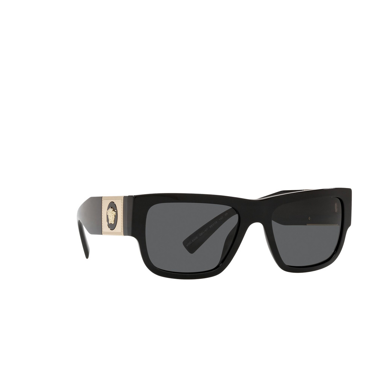 Versace VE4406 Sunglasses GB1/87 Black - three-quarters view
