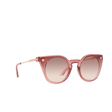 Occhiali da sole Versace VE4410 53220p transparent pink - tre quarti