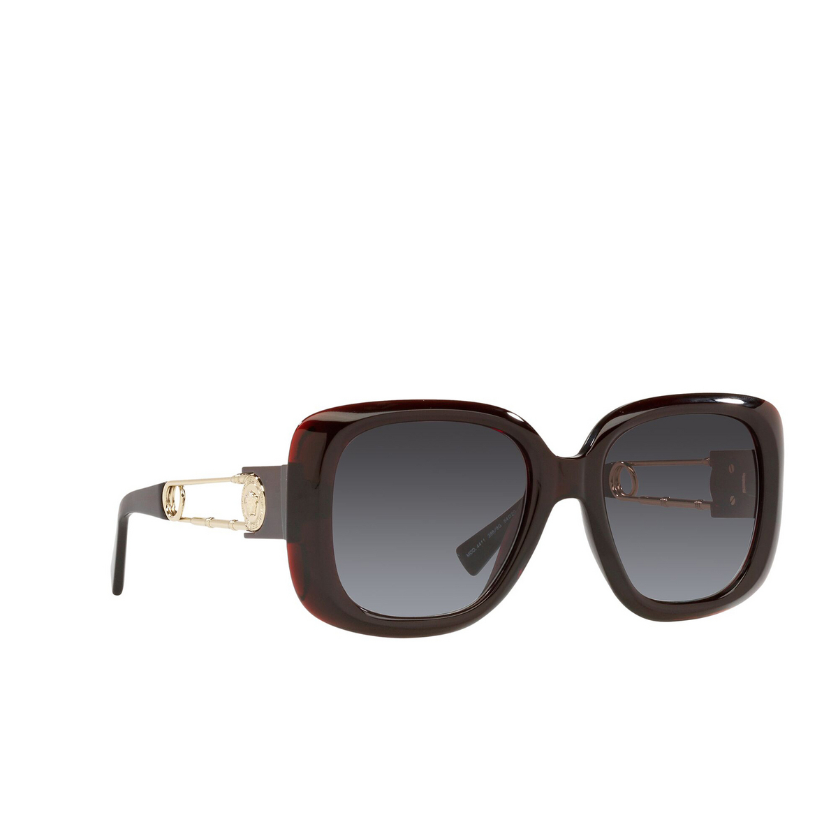 Versace VE4411 Sunglasses 388/8G Transparent Red - three-quarters view
