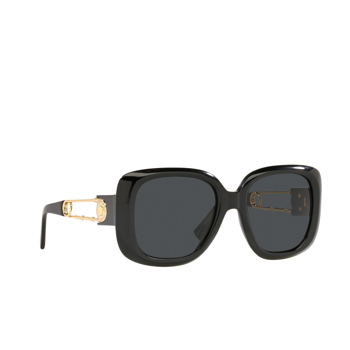 Versace VE4411 Sunglasses GB1/87 Black - three-quarters view