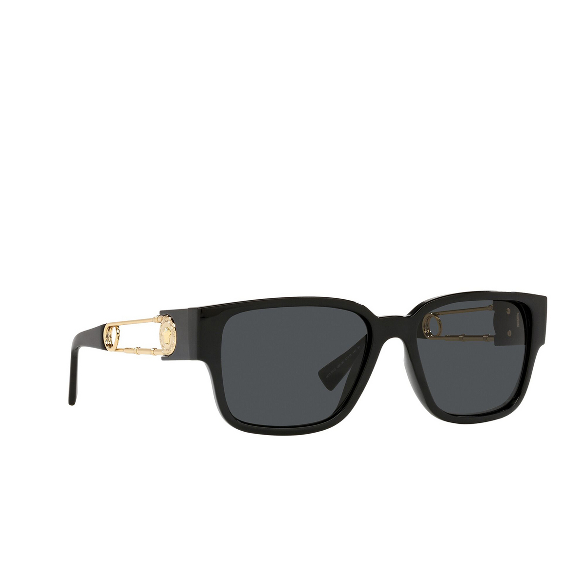 Versace VE4412 Sunglasses GB1/87 Black - three-quarters view