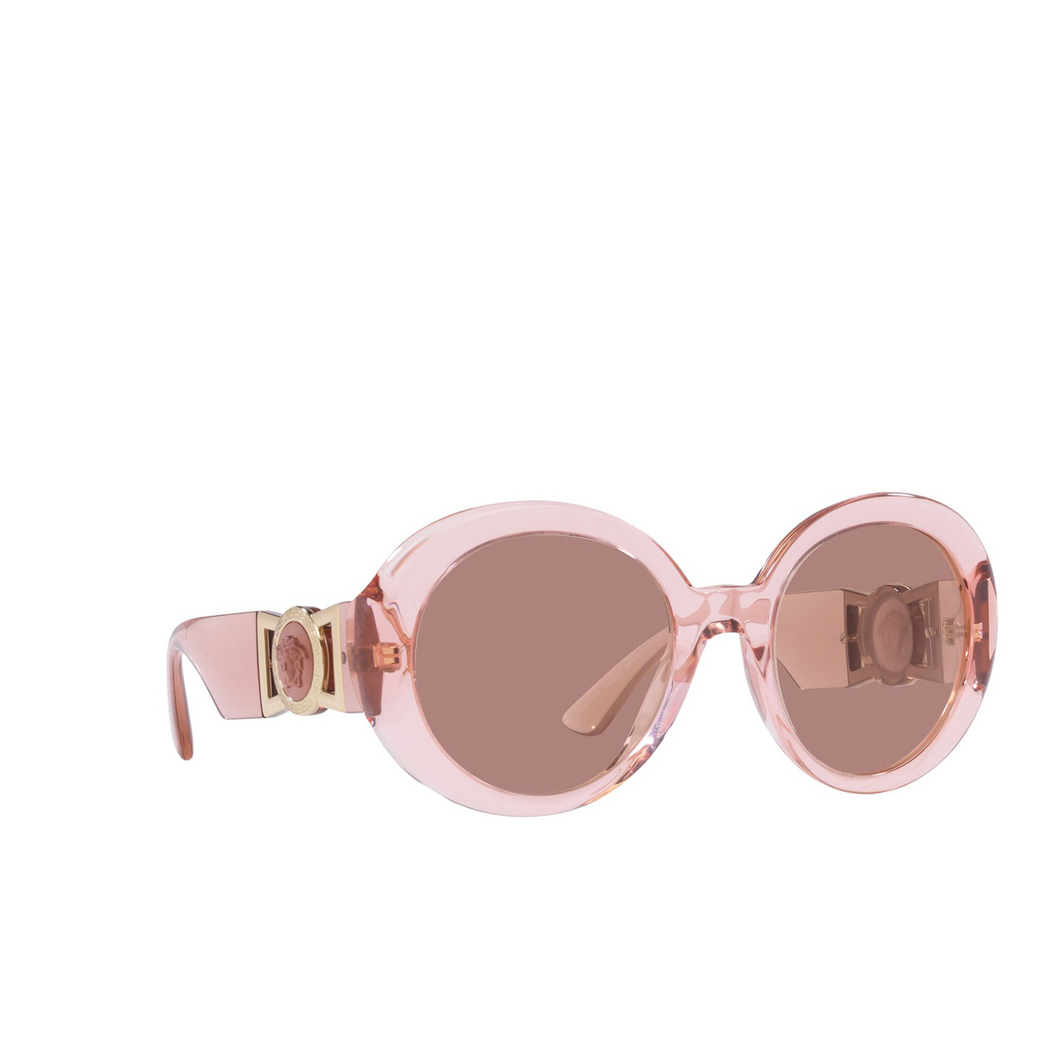Versace VE4414 Sunglasses 533973 Transparent Pink - three-quarters view