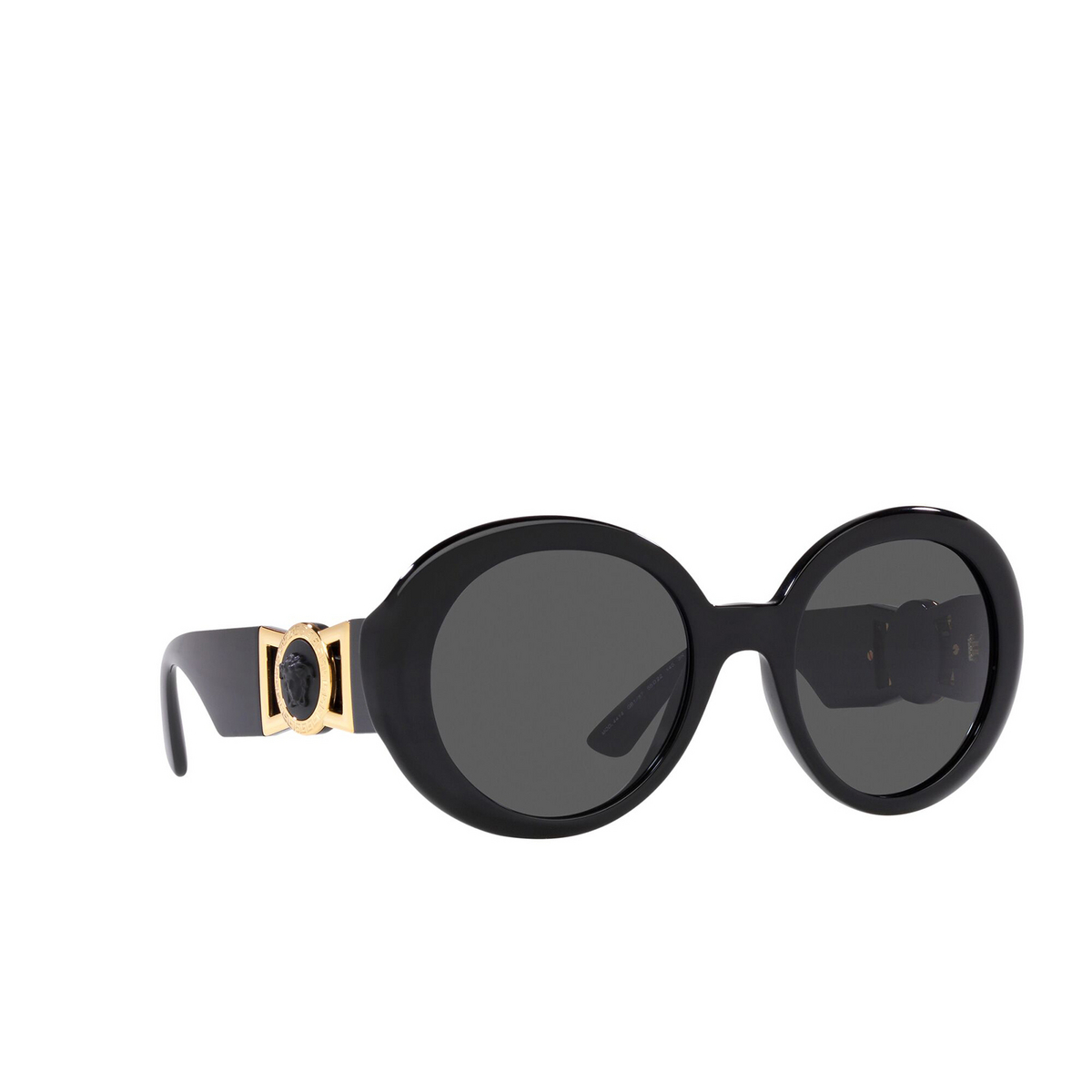 Versace VE4414 Sunglasses GB1/87 Black - three-quarters view