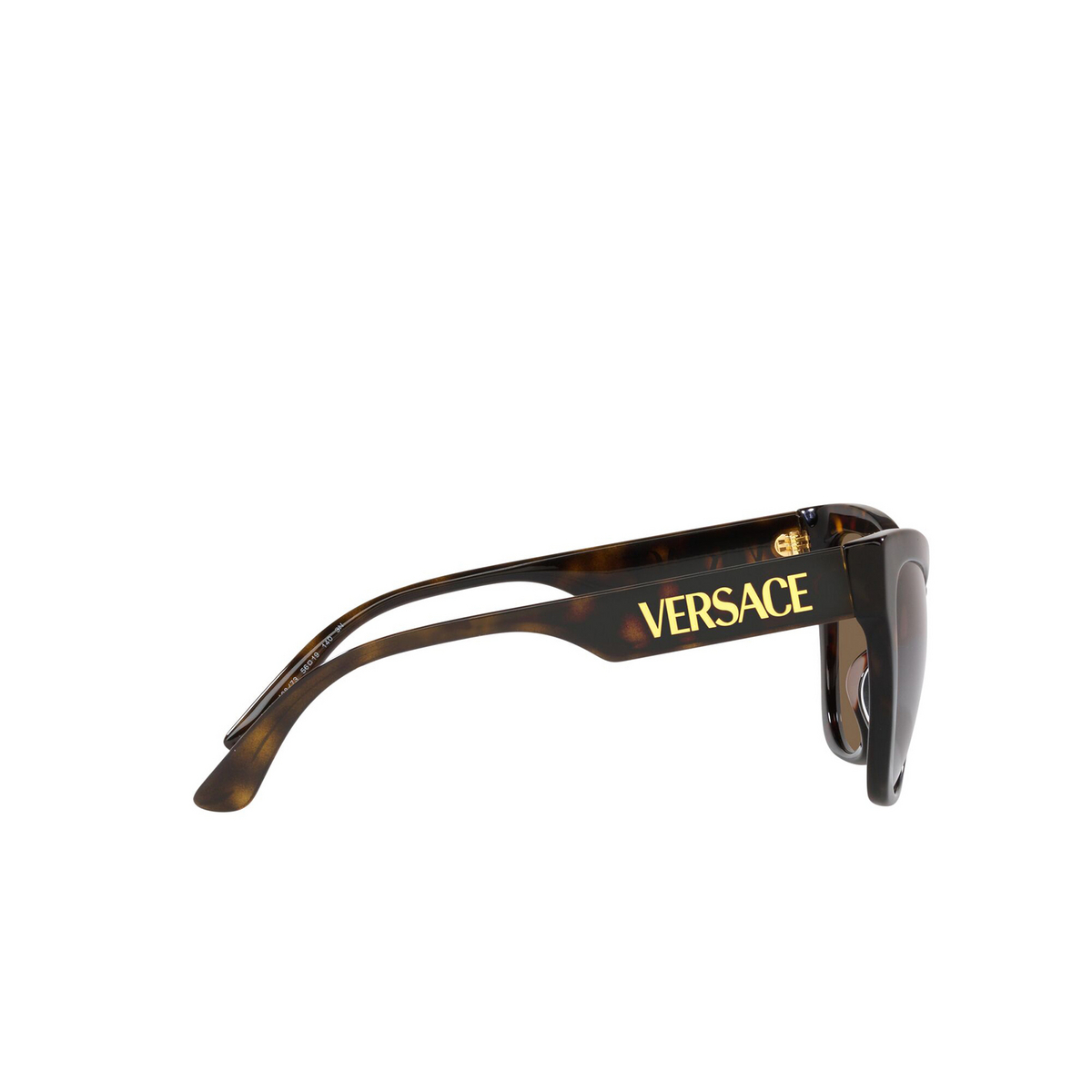 Versace® Cat-eye Sunglasses: VE4417U color 108/73 Havana - product thumbnail 3/3