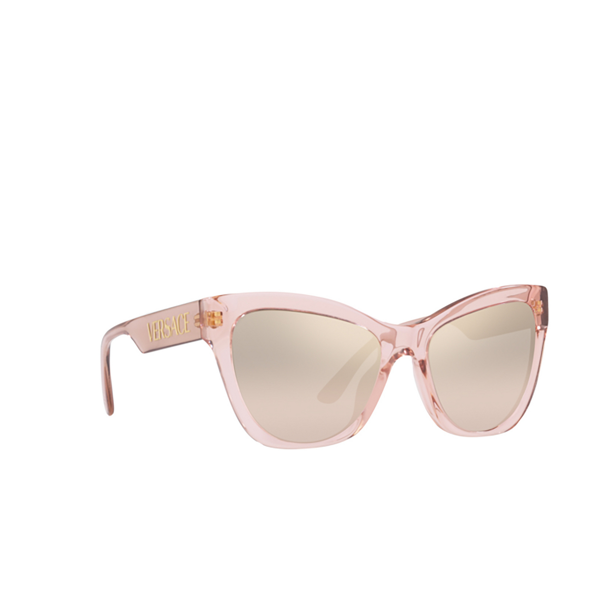 Versace VE4417U Sunglasses 53394E Transparent Pink - three-quarters view