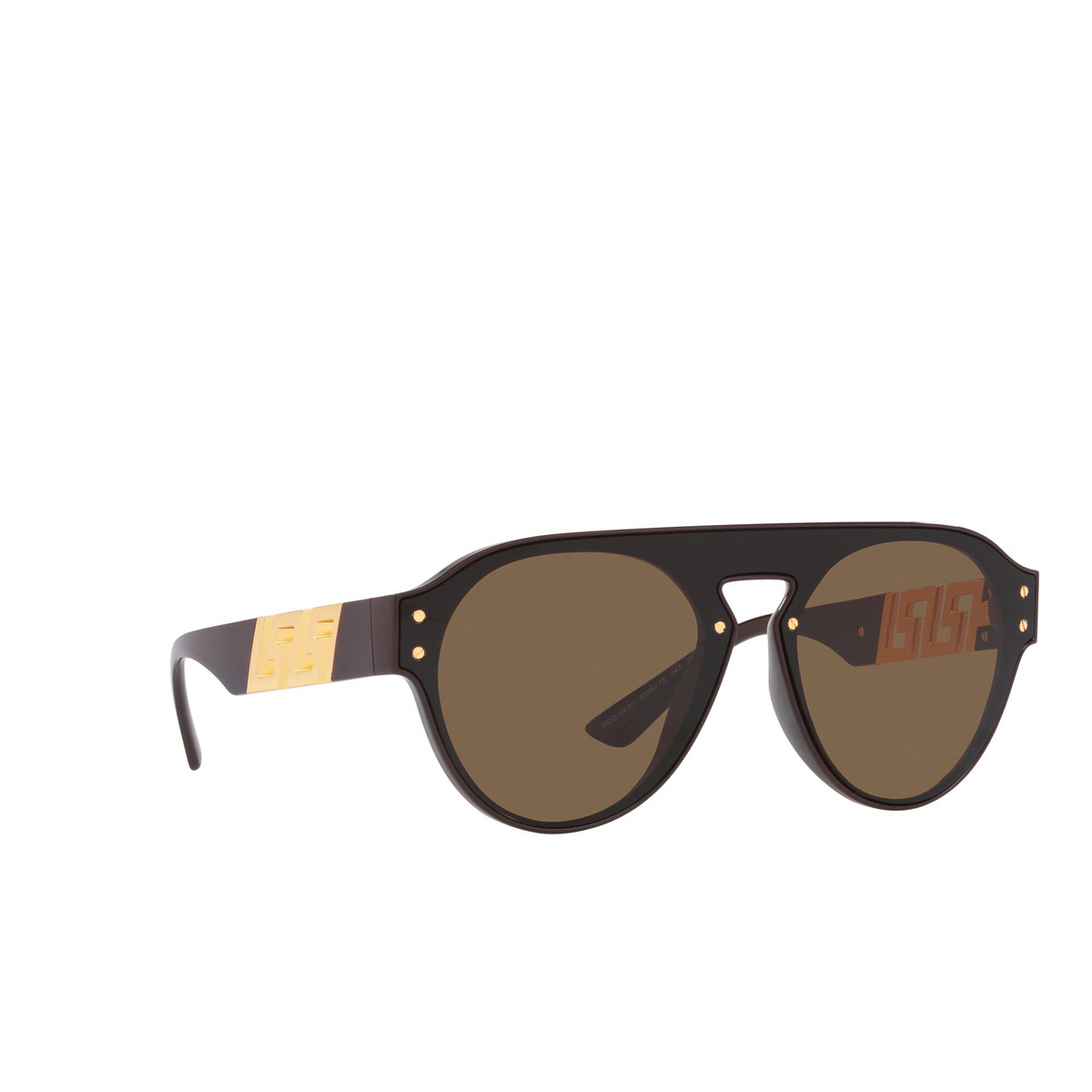 Versace VE4420 Sunglasses 535673 Brown - three-quarters view