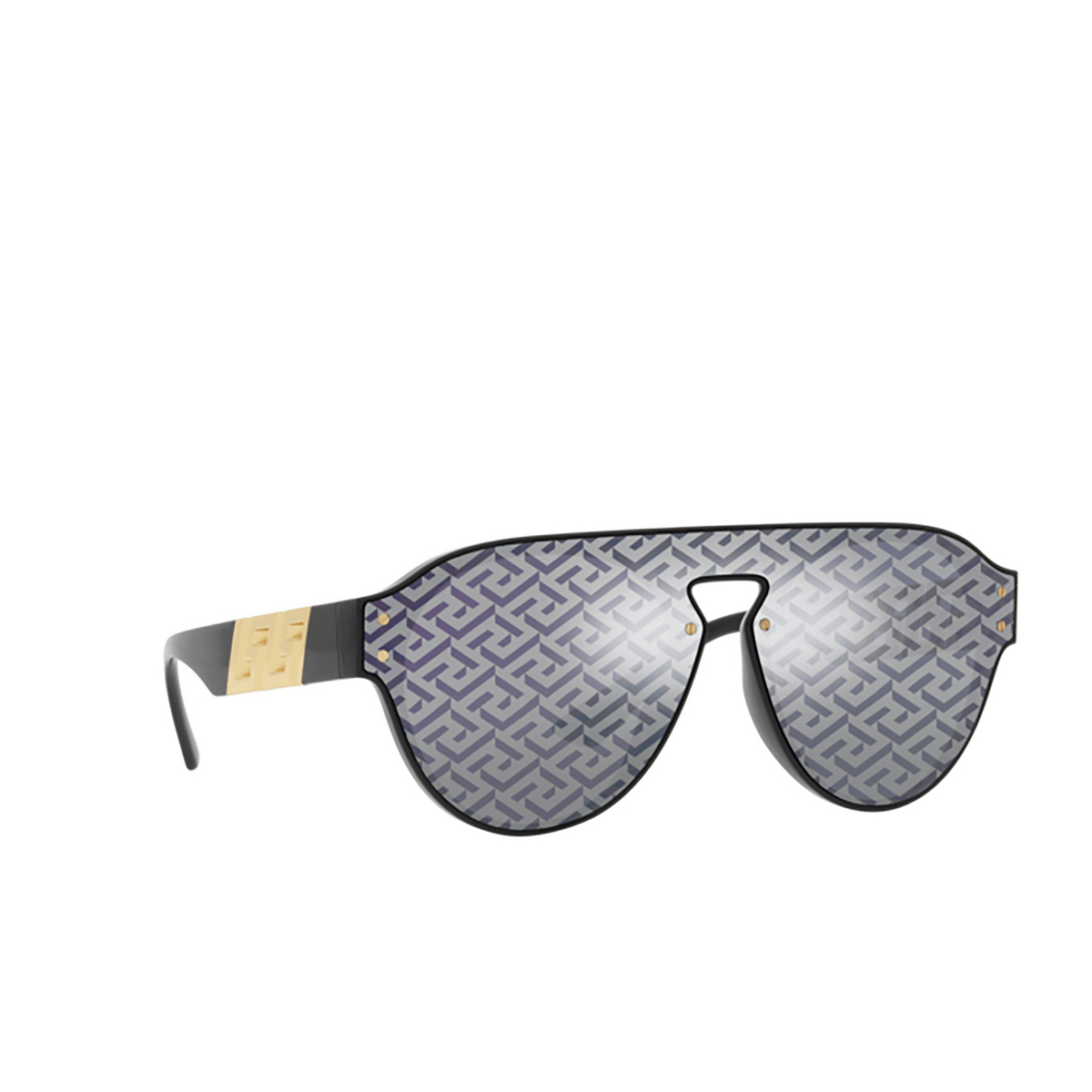 Versace VE4420 Sunglasses GB1/F Black - three-quarters view
